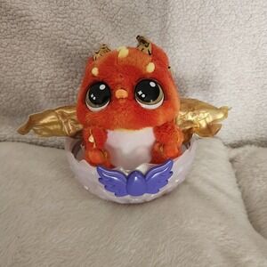 Hatchimals Alive Flame The Fire Draggle  Interactive Works Great